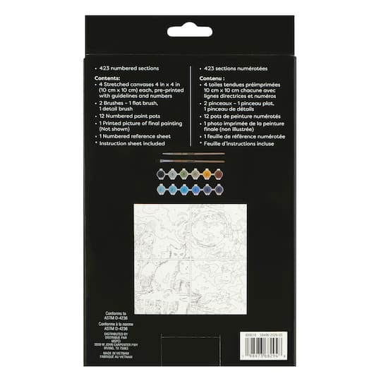 Black Cat & Moon Paint-by-Number Gallery Mini Kit by Artist's Loft®